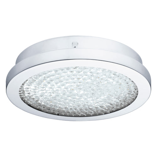 Arezzo 2 11" LED Flush Mount - Chrome / Crystal