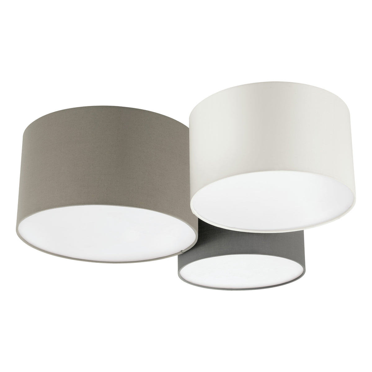Pastore 2 24" Flush Mount - Taupe / White / Gray