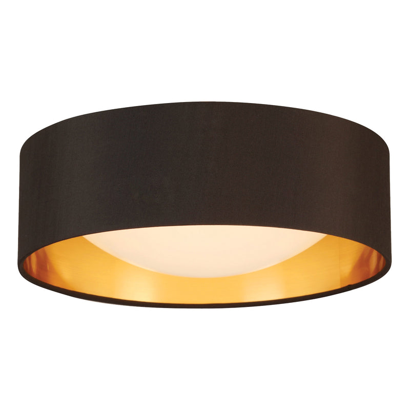 Orme 12" LED Flush Mount - Black / Gold