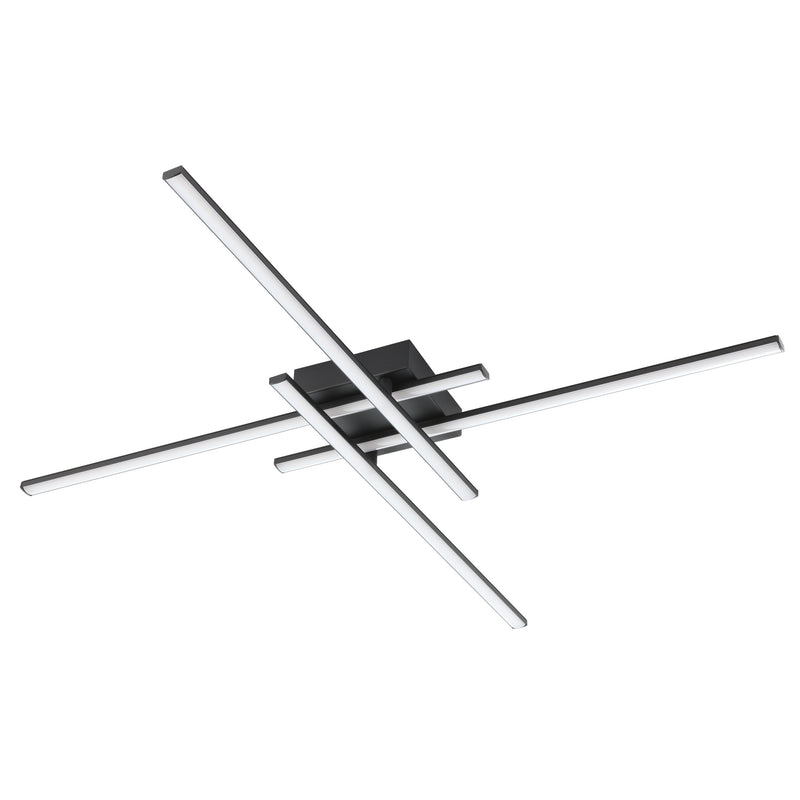Lapiz 30" 3CCT LED Flush Mount - Textured Black