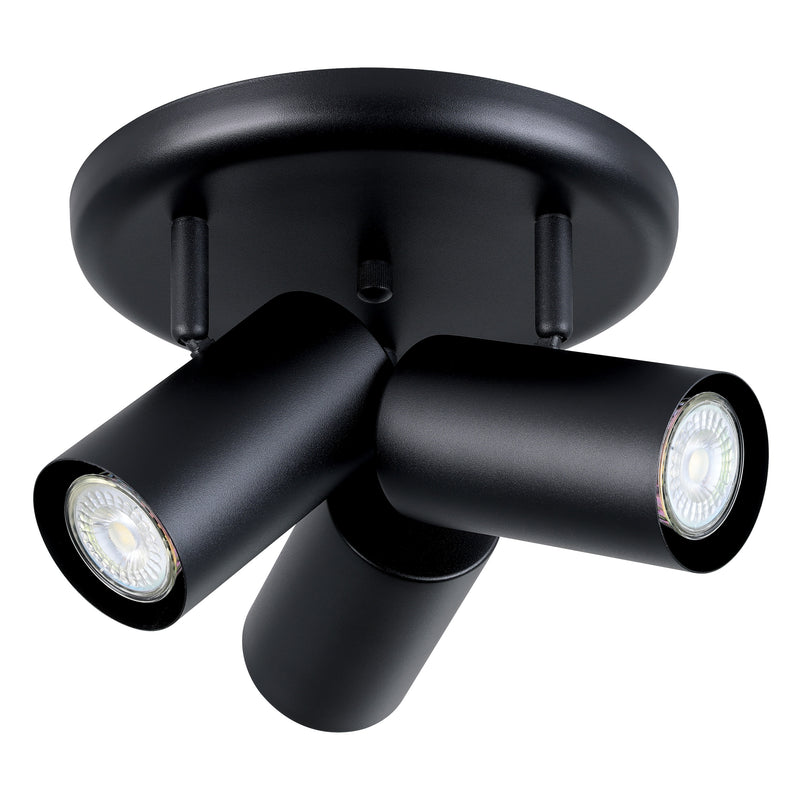 Calloway 12" Flush Mount - Textured Black