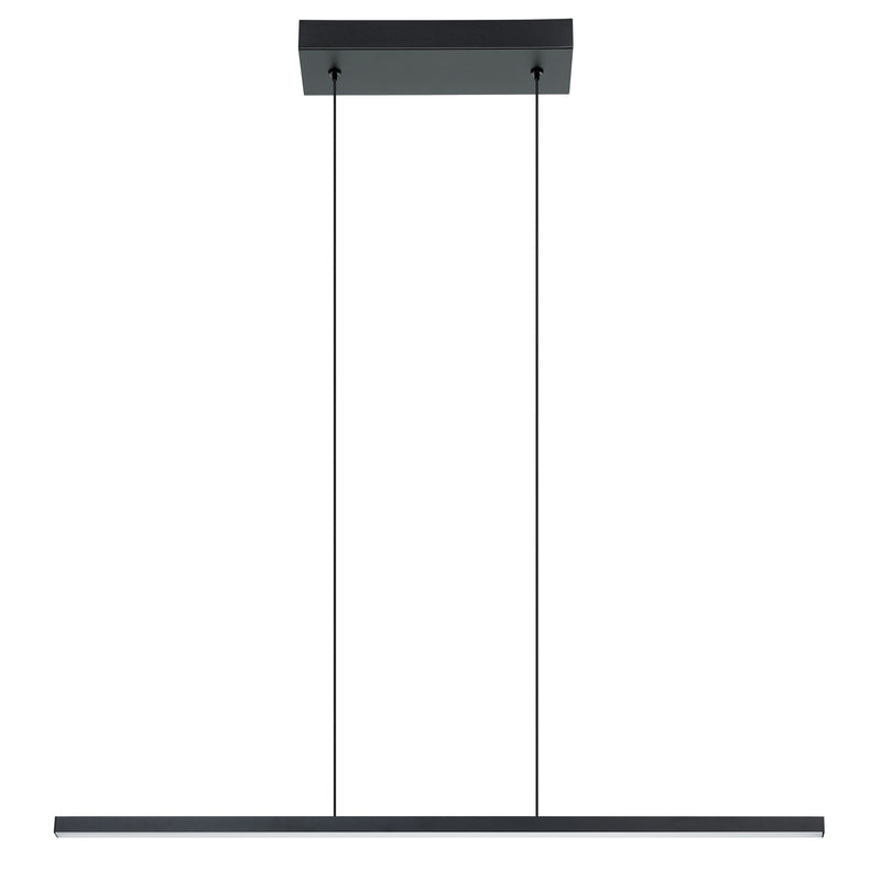 Amrisa 35" LED Linear Chandelier - Textured Black