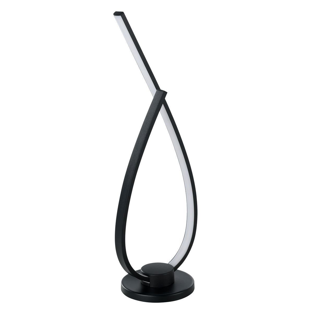 Roncade 16" LED Table Lamp - Textured Black