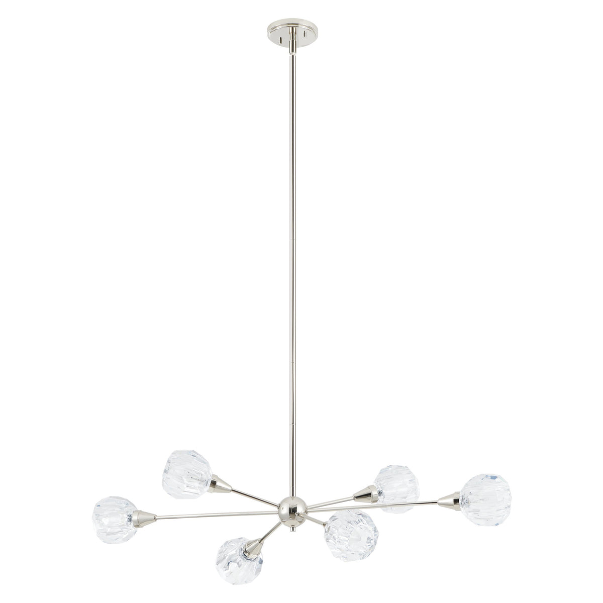 Helena 42" Chandelier - Polished Nickel