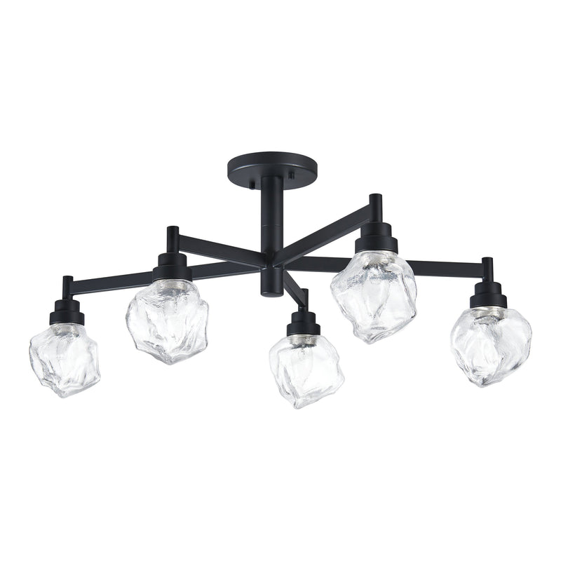 Lillyanna 26" Semi-Flush Mount - Matte Black