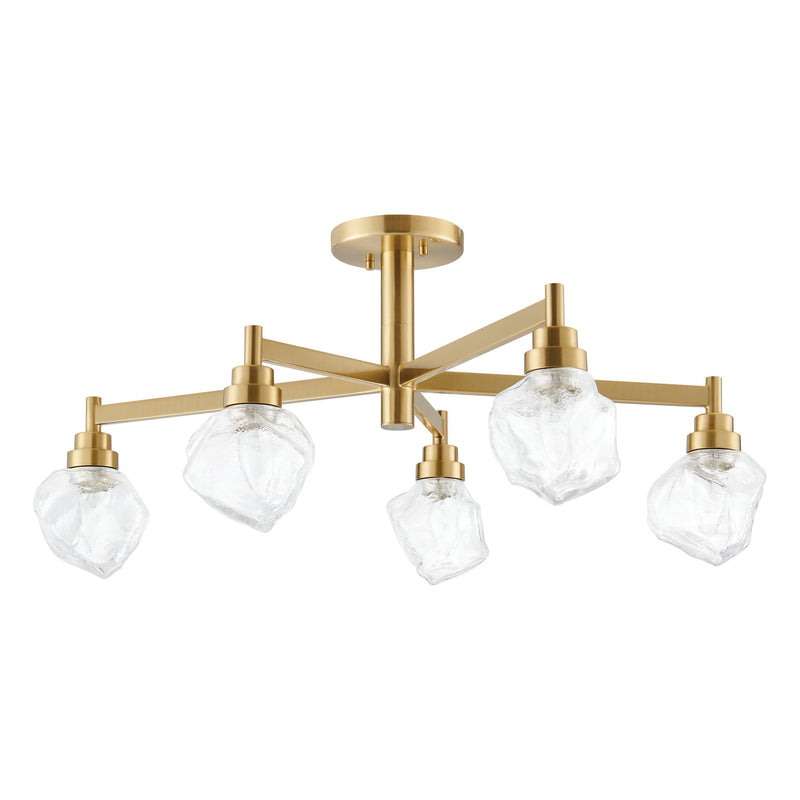 Lillyanna 26" Semi-Flush Mount - Brushed Gold