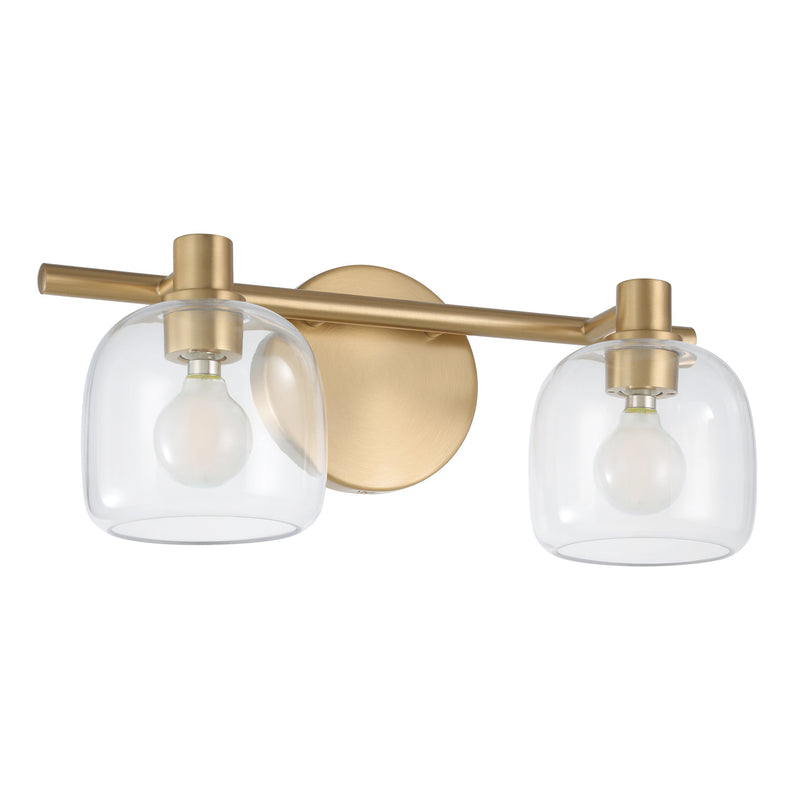 Valentina 15" Vanity Light - Champagne Gold / Clear