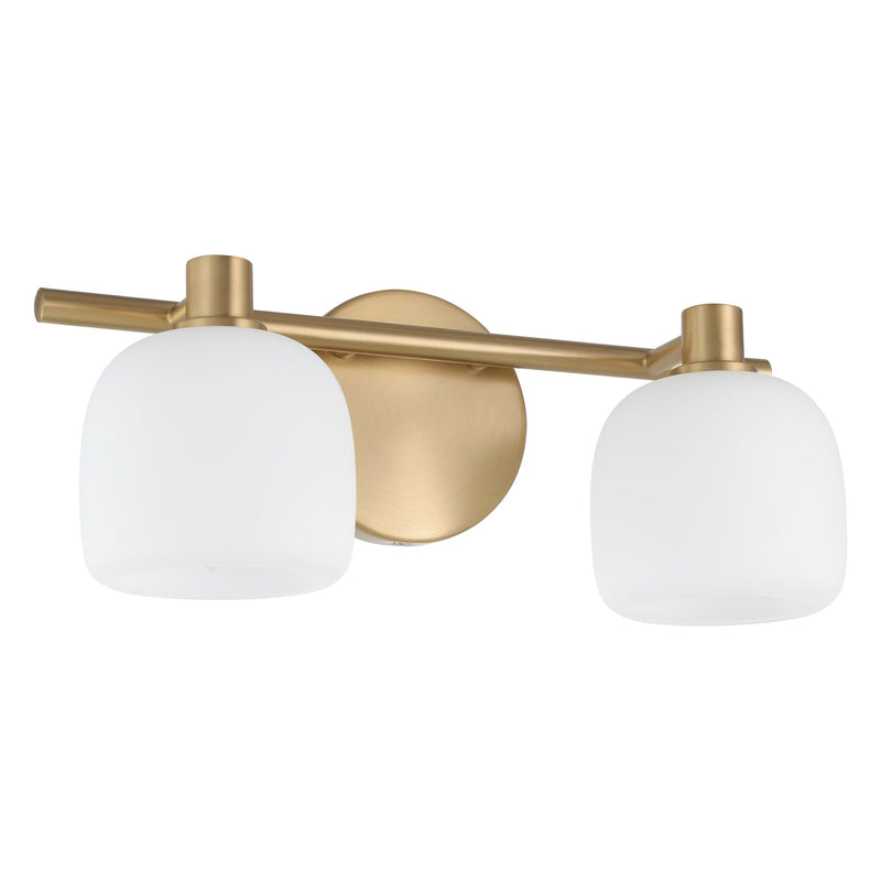 Valentina 15" Vanity Light - Champagne Gold / Etched Opal