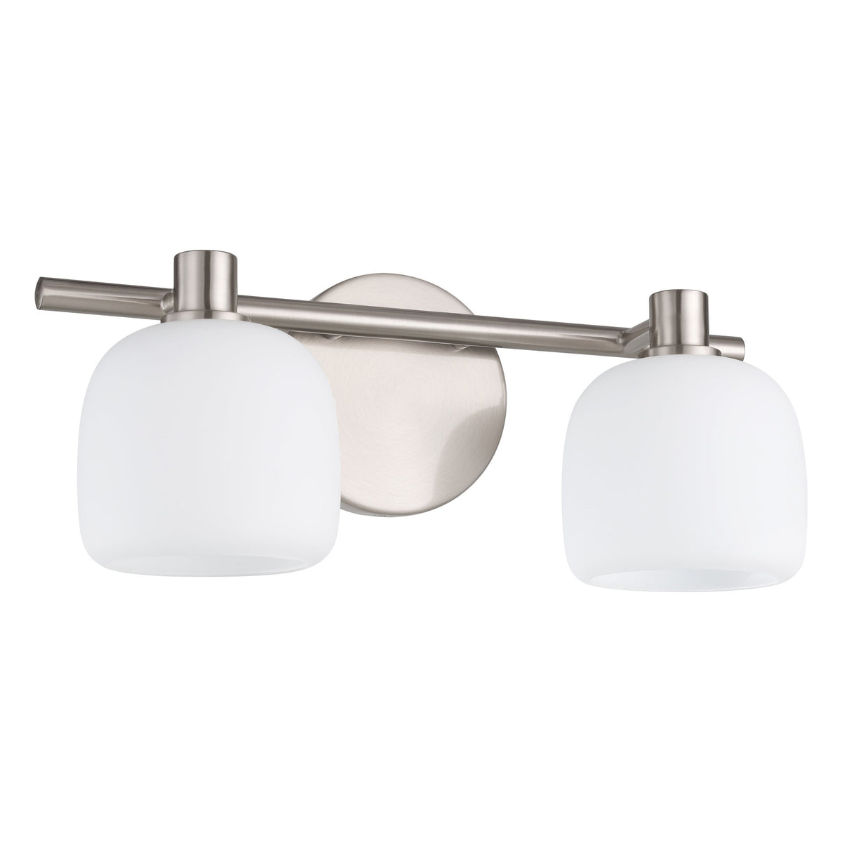 Valentina 15" Vanity Light - Brushed Nickel / Etched Opal Glass