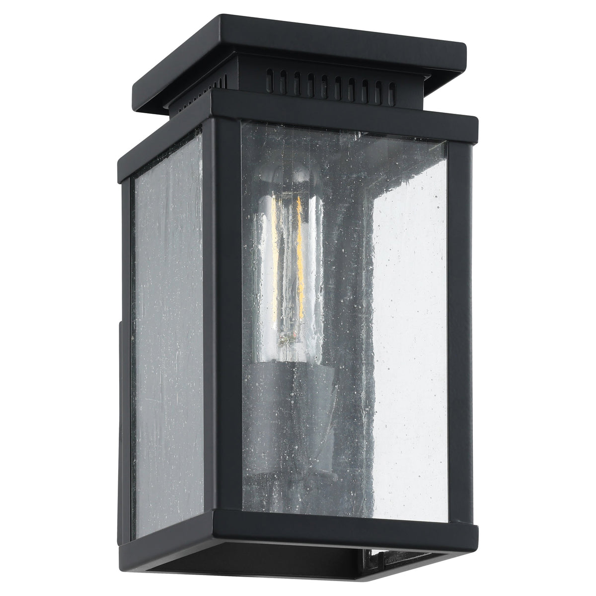 Overton 9" Exterior Wall Sconce - Matte Black