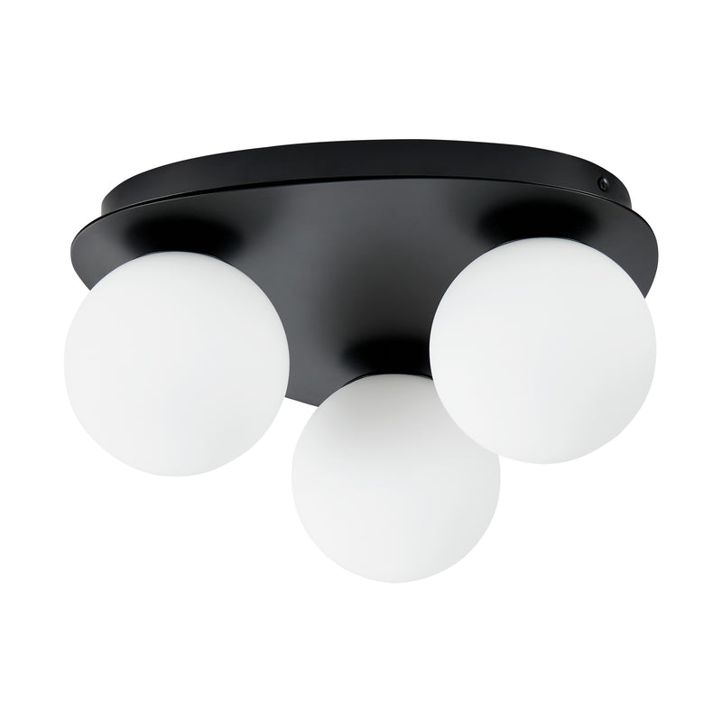 Castrovido 12" Flush Mount - Matte Black