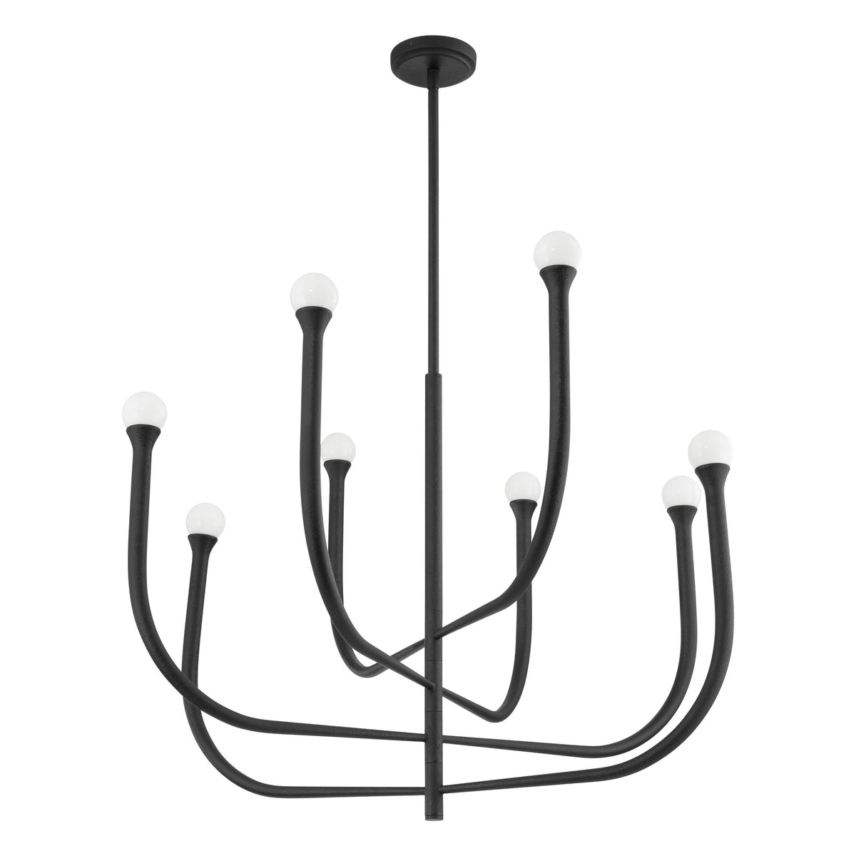 Dahlia 36" Chandelier - Plaster Black