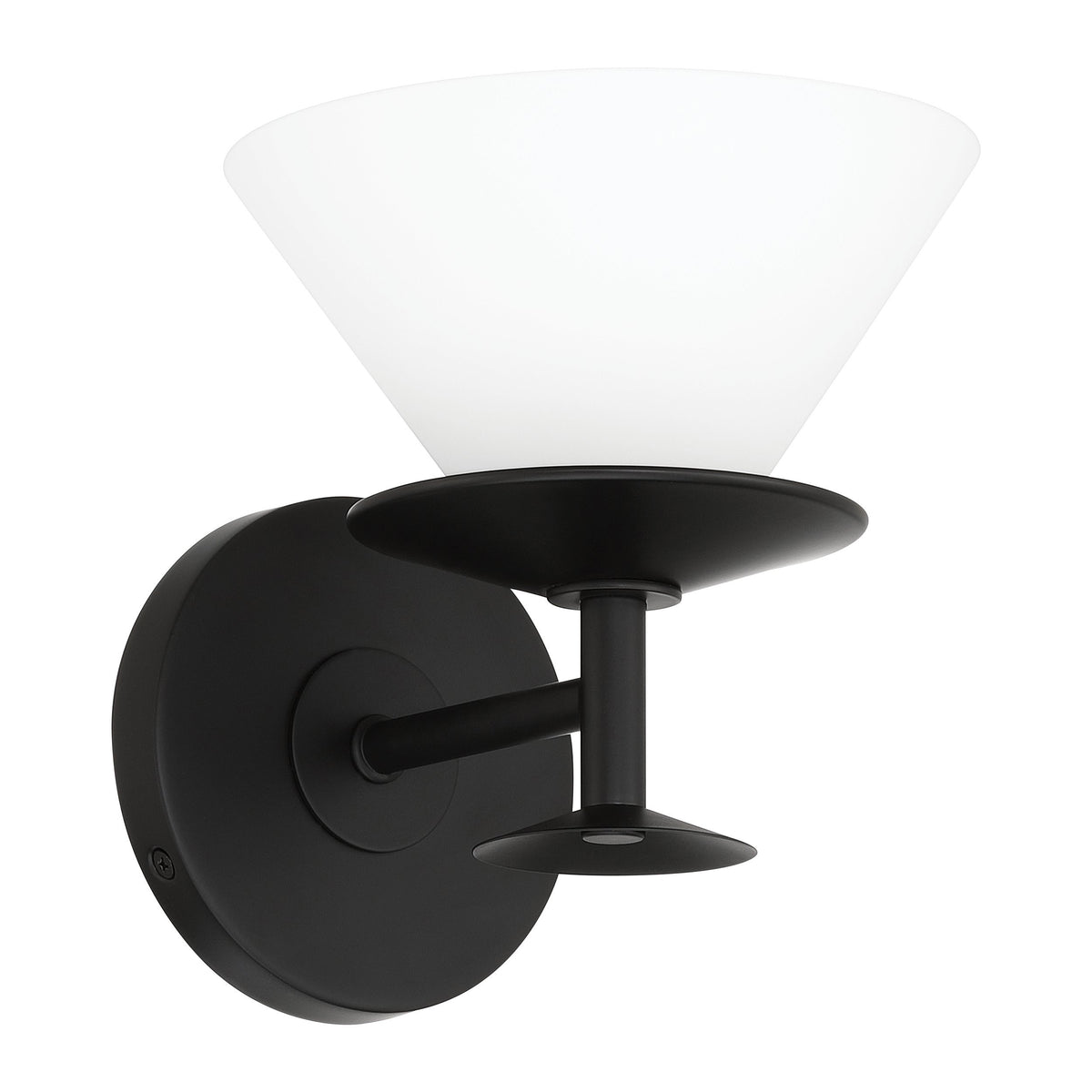 Tremolo 7" Vanity Light - Matte Black / Champagne Gold