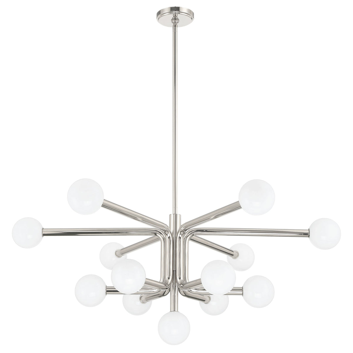 Stockholm 40" Tiered Chandelier - Polished Nickel