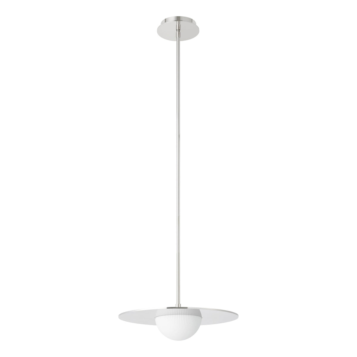 Solstice 16" 5CCT LED Convertible Pendant - Polished Nickel