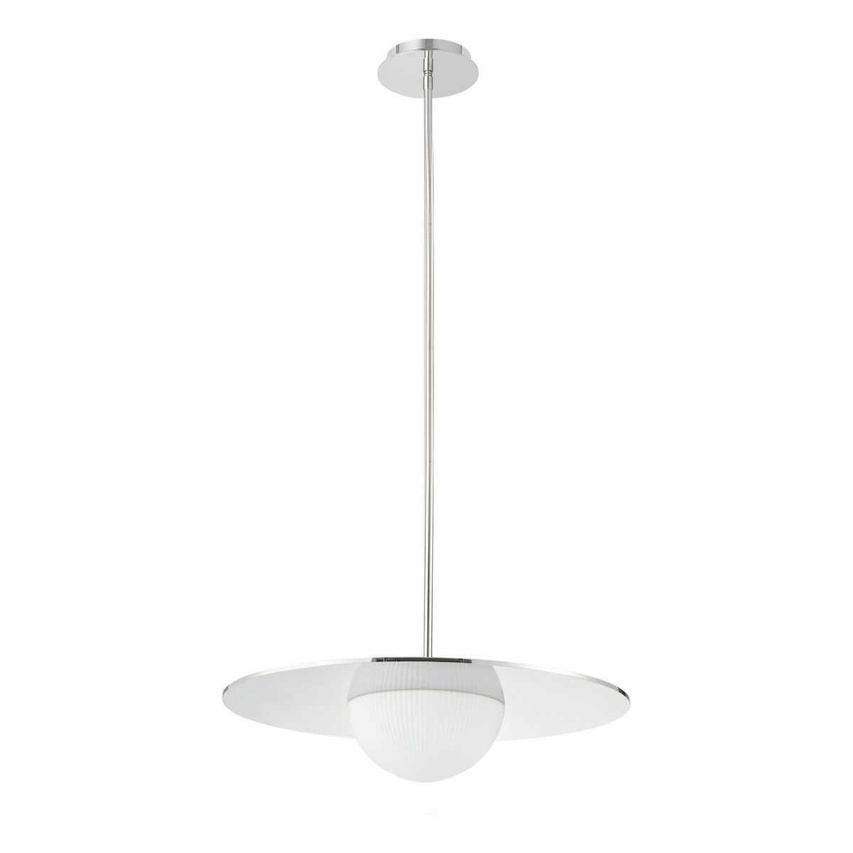 Solstice 22" 5CCT LED Convertible Pendant - Polished Nickel