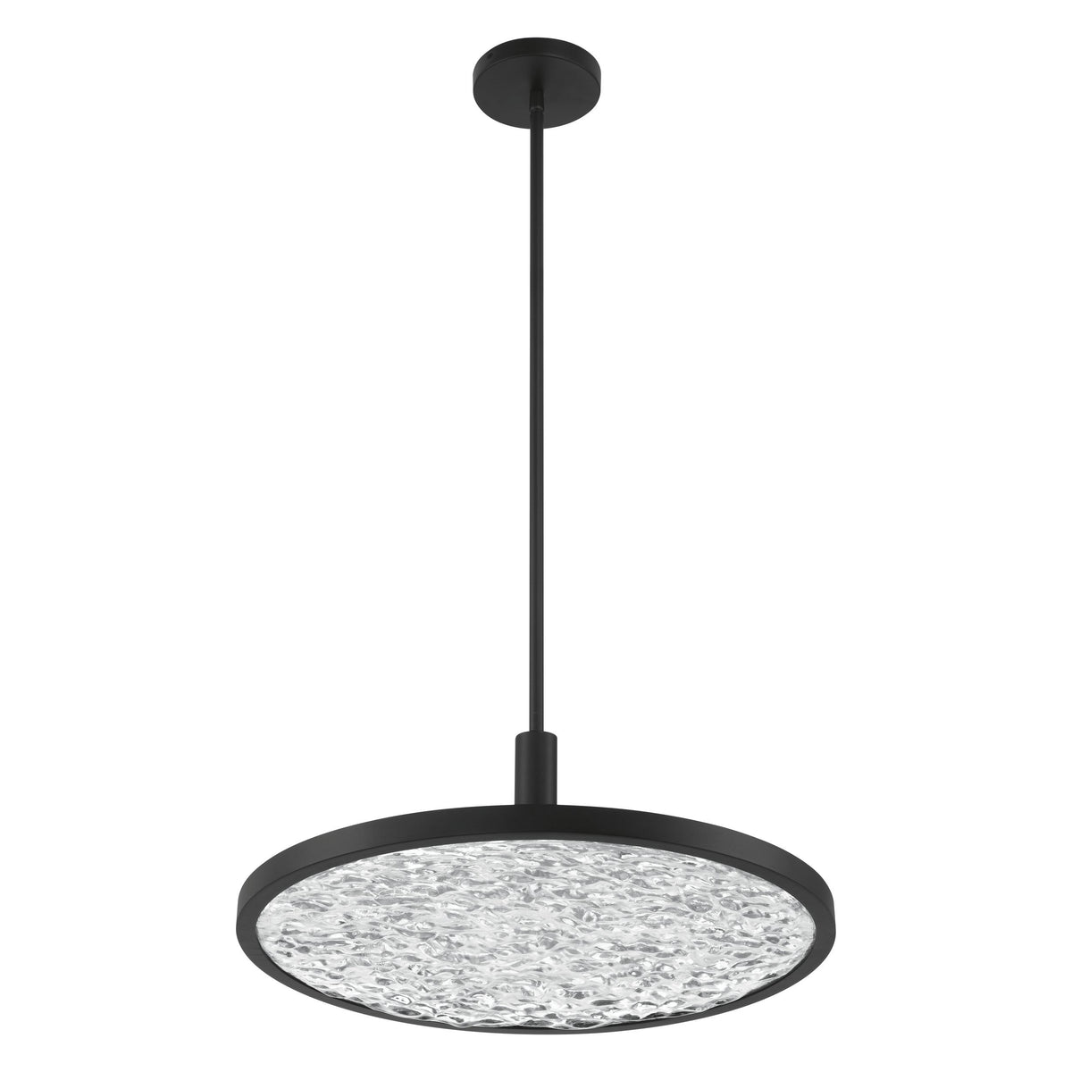 Courtney 24" 5CCT LED Convertible Pendant - Textured Black