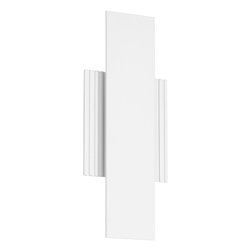 Jacks 15" 5CCT LED Exterior Wall Sconce - Textured White