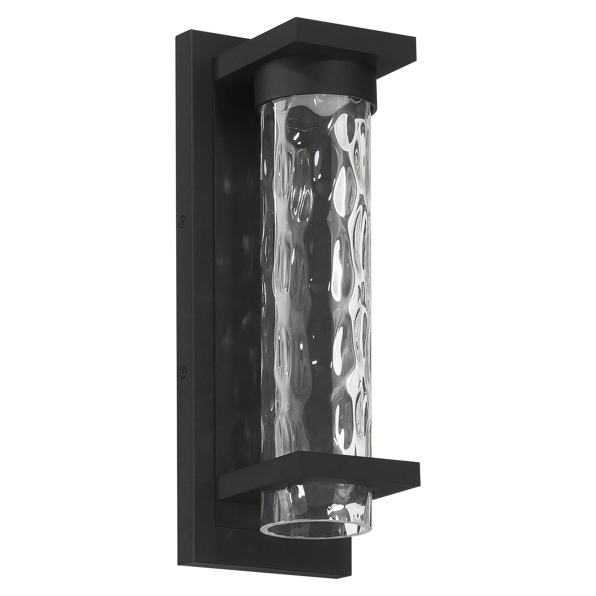 Lionel 14" LED Exterior Wall Sconce - Textured Black