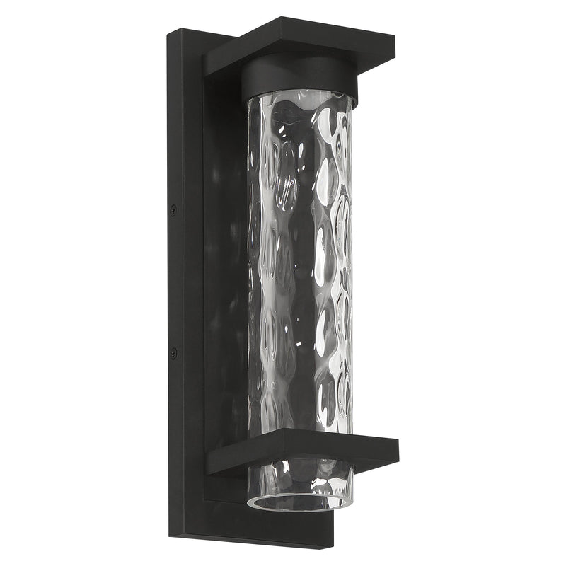 Lionel 14" LED Exterior Wall Sconce - Textured Black