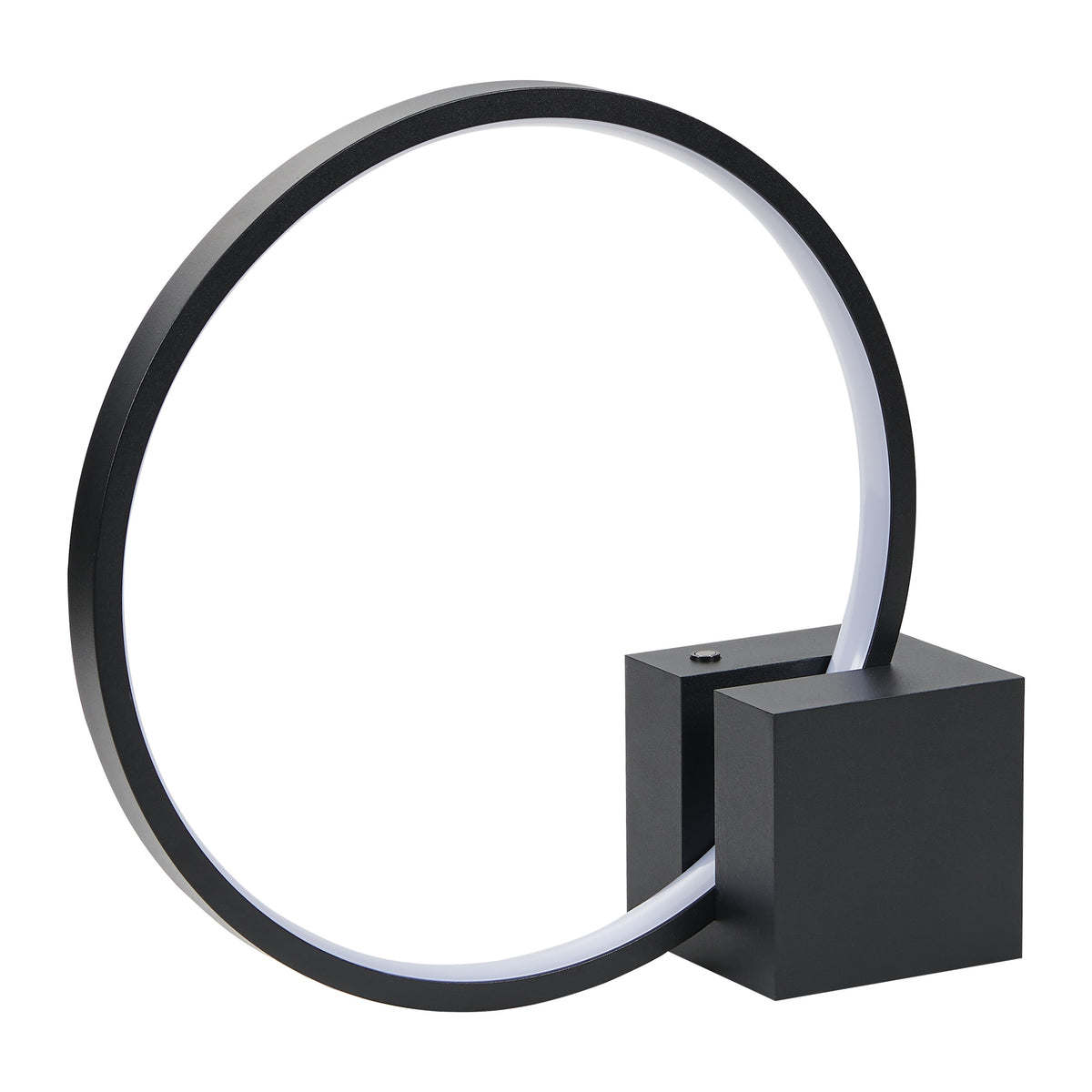 Nassa 12" LED Table Lamp - Textured Black