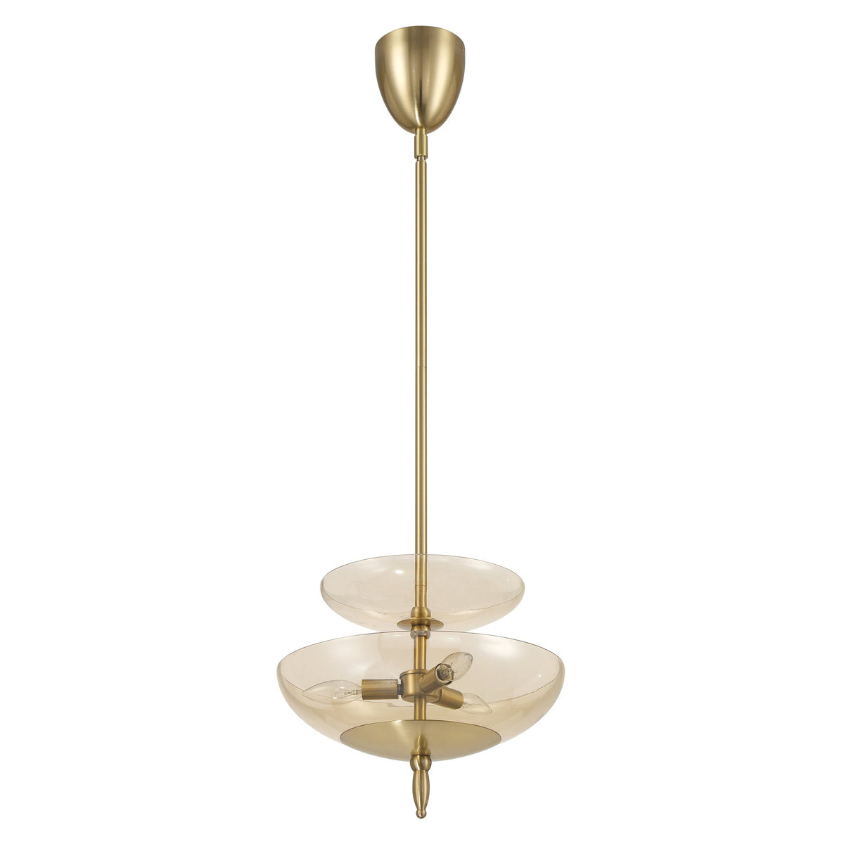 Fiorello 14" Convertible Pendant - Brushed Gold