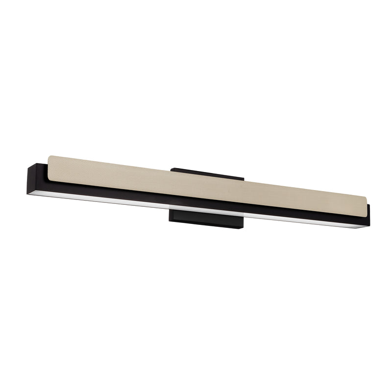 Grazia 32" 5CCT LED Vanity Light - Matte Black / Satin Nickel