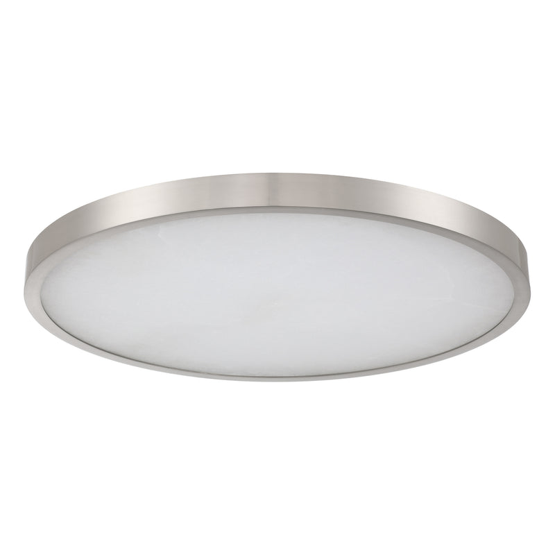 Argyle 24" 5CCT LED Flush Mount - Brushed Nickel / Alabaster