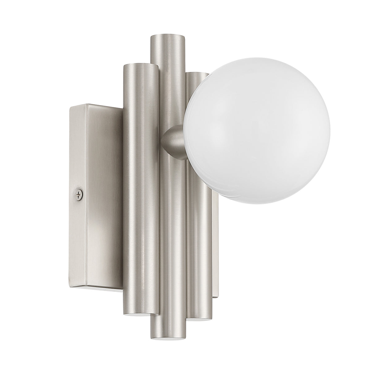Stockholm 8" Vanity Light - Brushed Nickel