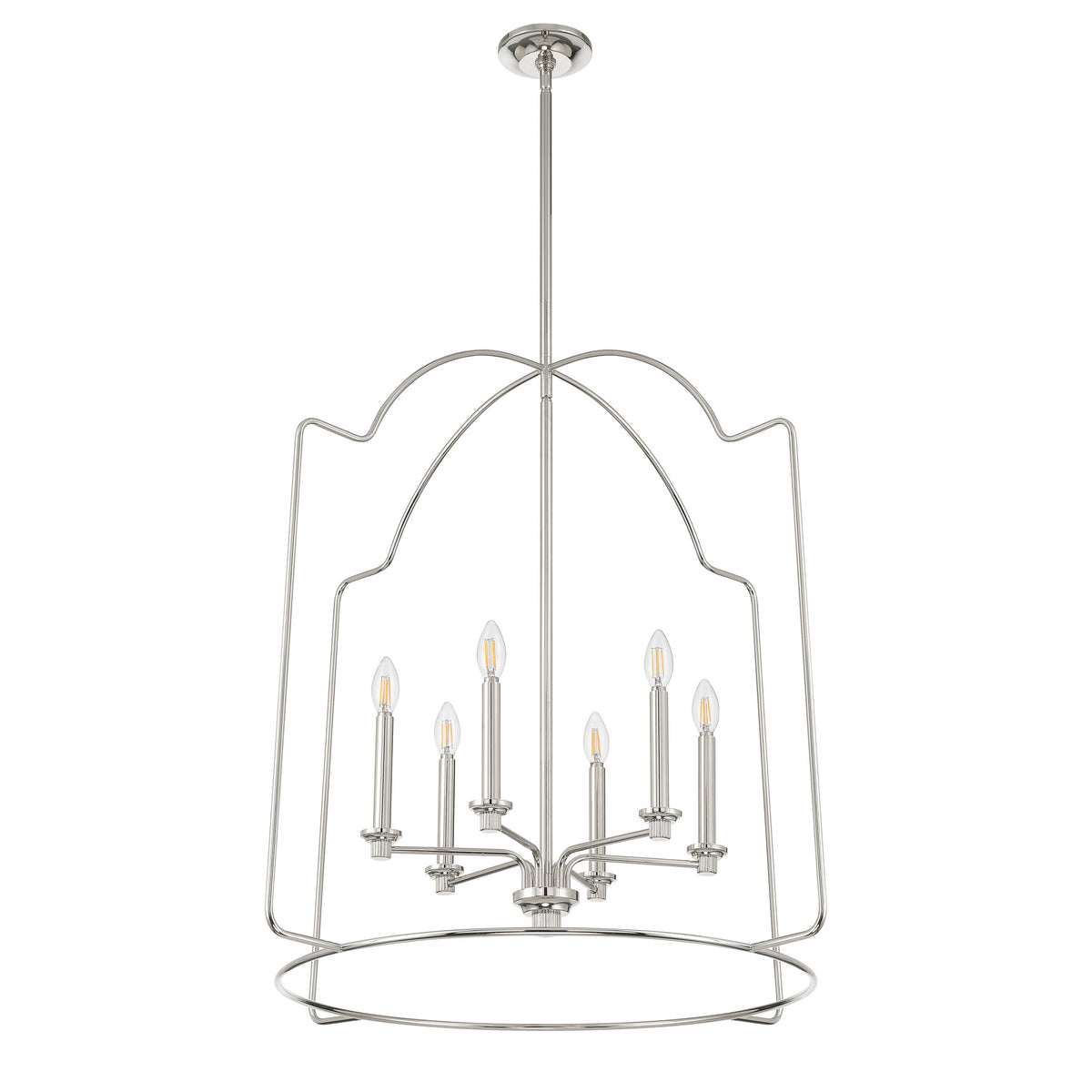 Gwyneth 32" Pendant Light - Polished Nickel
