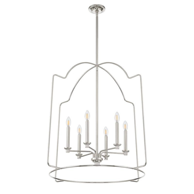 Gwyneth 32" Pendant Light - Polished Nickel