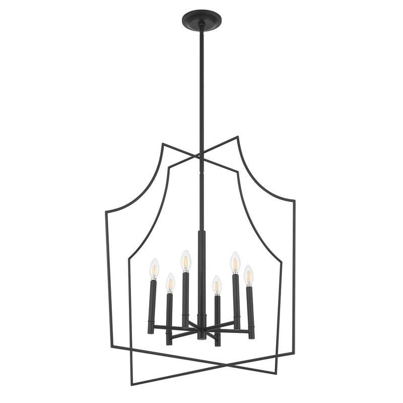 Declan 34" Pendant Light - Matte Black