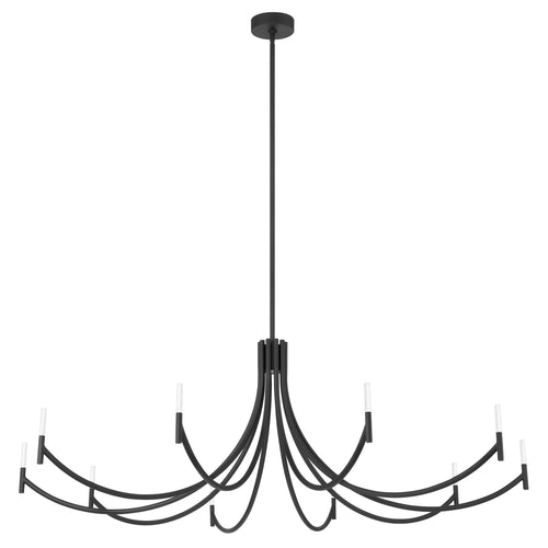 Allegretto 60" LED Chandelier - Textured Black