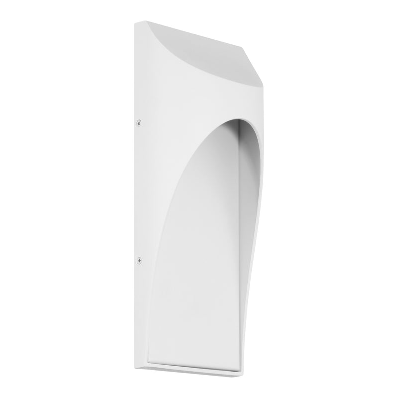 Tucker 15" LED Exterior Wall Sconce - Textured White