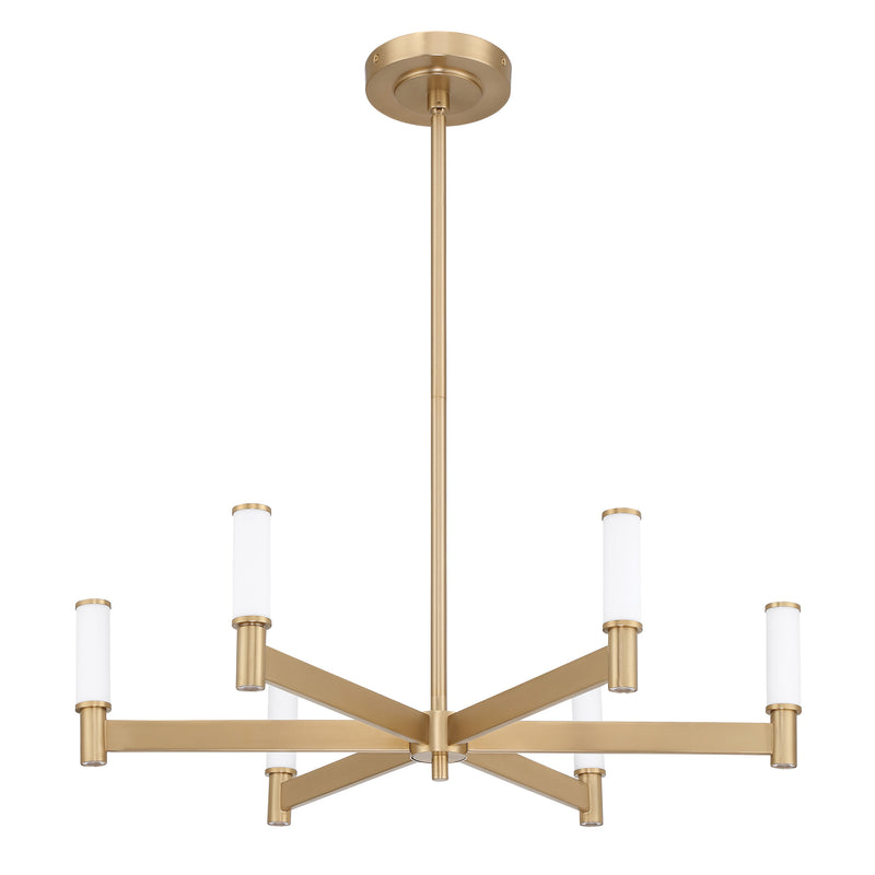Ines 27" LED Chandelier - Champagne Gold