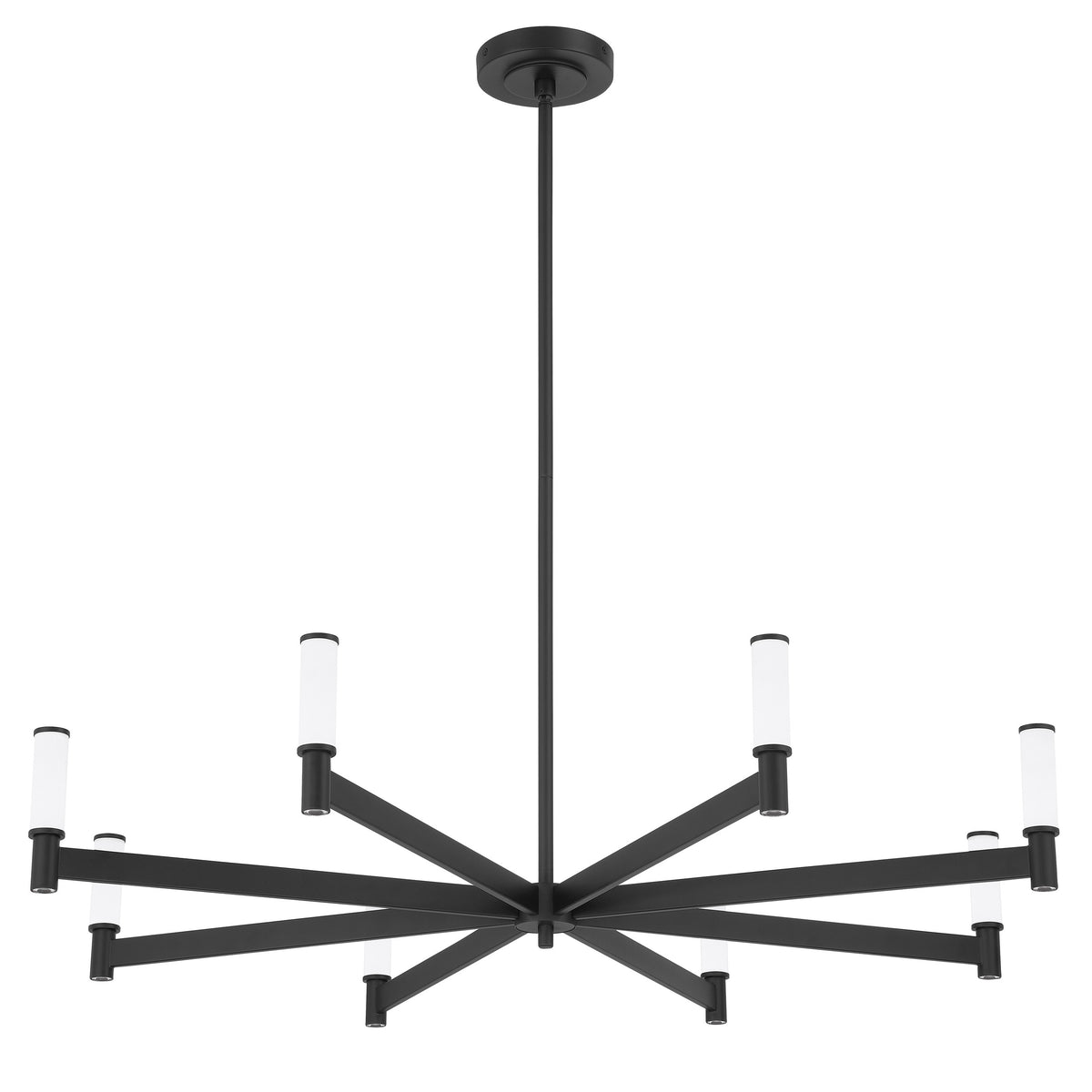 Ines 42" LED Chandelier - Textured Black