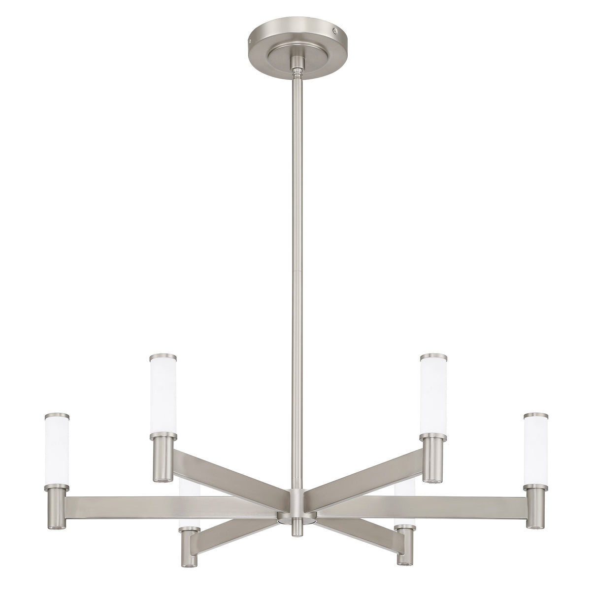 Ines 27" LED Chandelier - Brushed Nickel