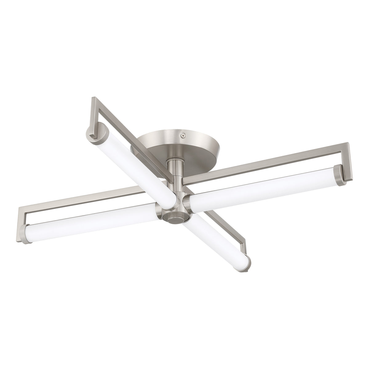Stinson 24" 5CCT LED Semi-Flush Mount - Brushed Nickel