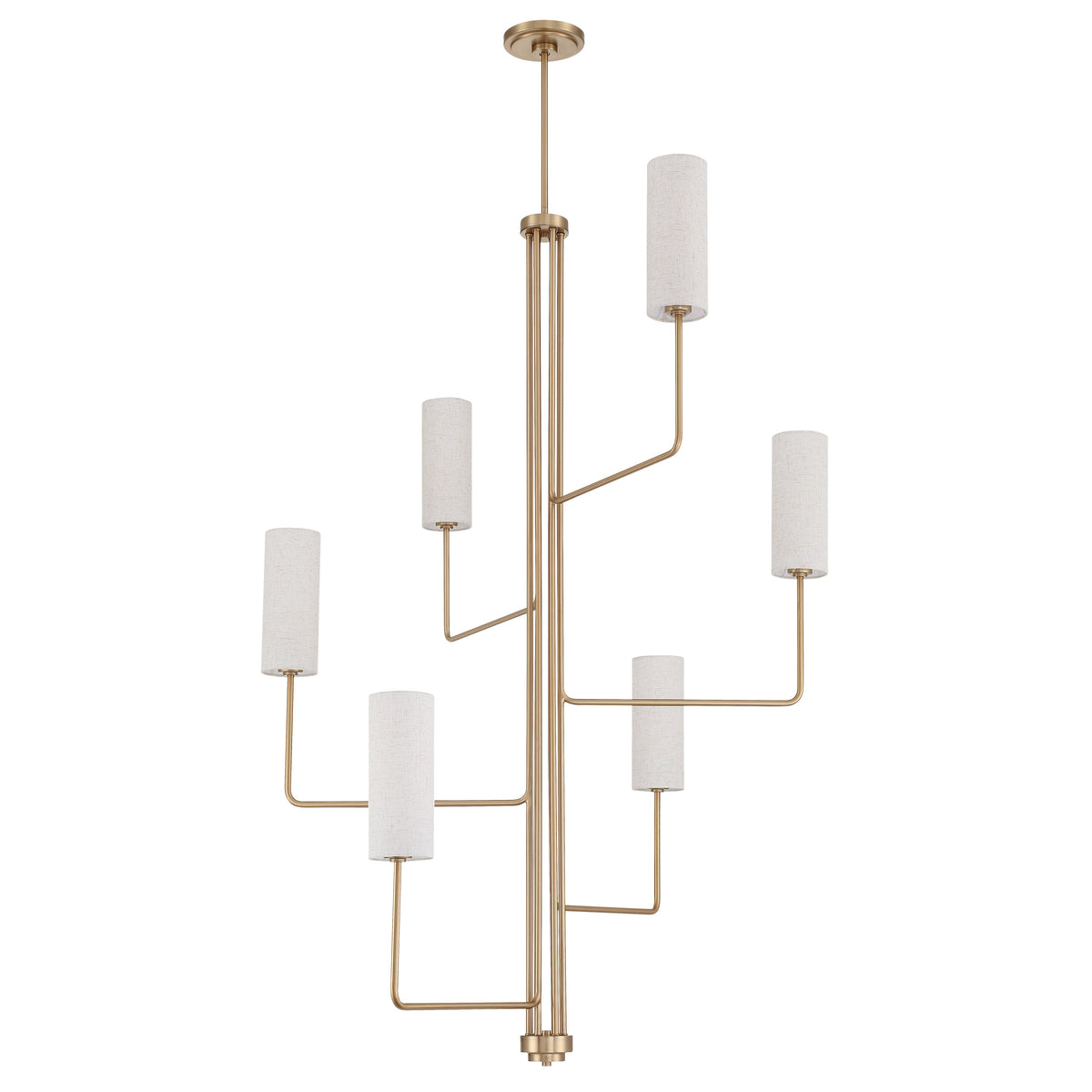 Quinn 40" Tall Chandelier - Champagne Gold