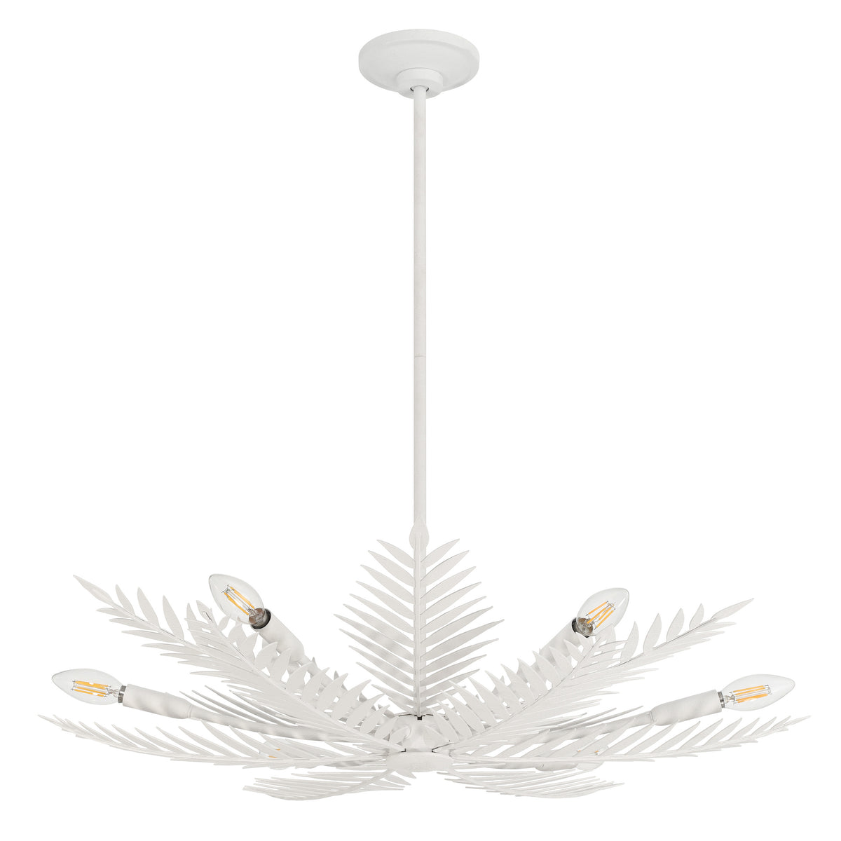 Areka 30" Chandelier - Plaster White