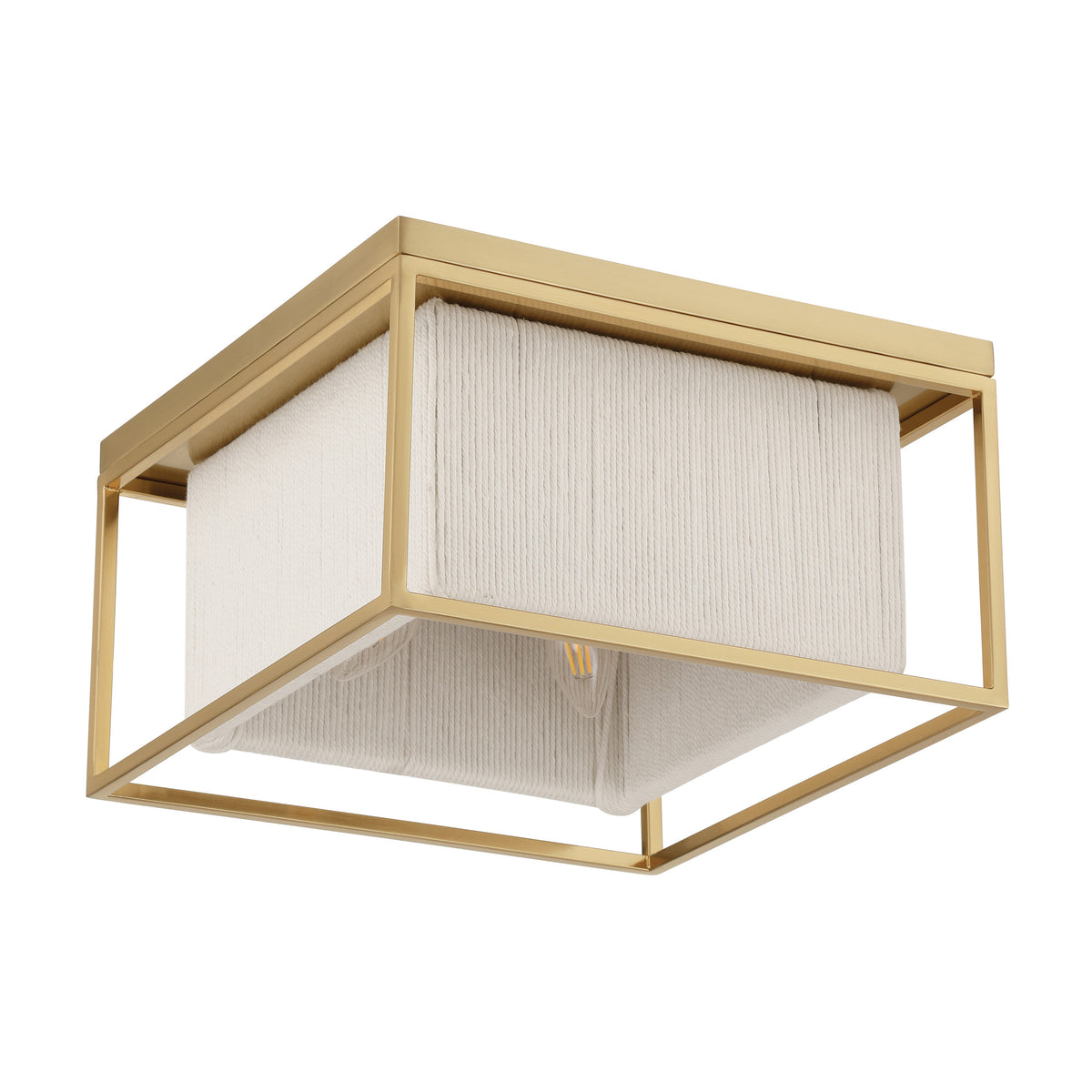 Abbey 14" Flush Mount - Brass