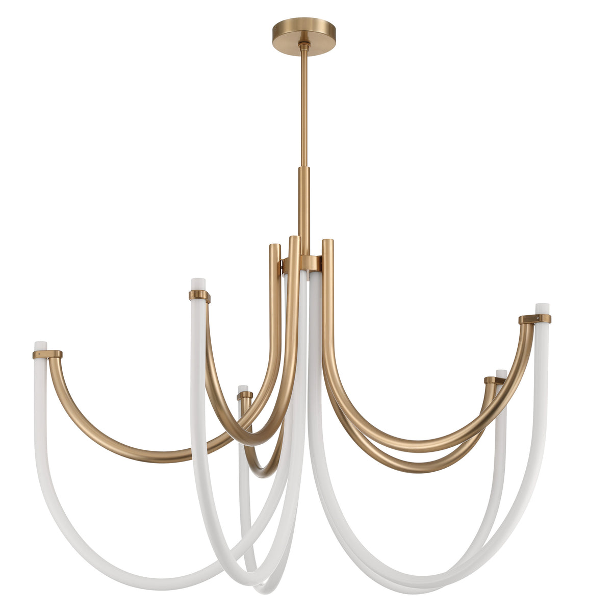 Alessandro 50" 5CCT LED Chandelier - Champagne Gold