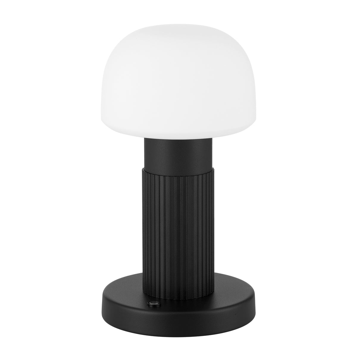 Callum 9" 5CCT LED Rechargeable Table Lamp - Textured Black