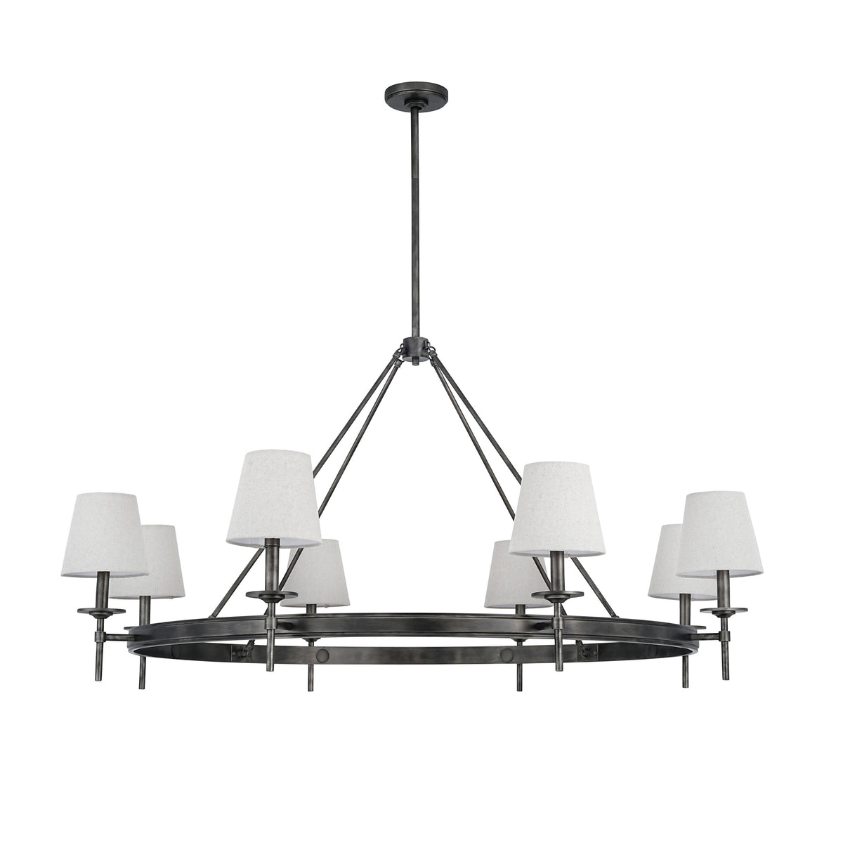 Whitman 52" Chandelier - Rustic Bronze