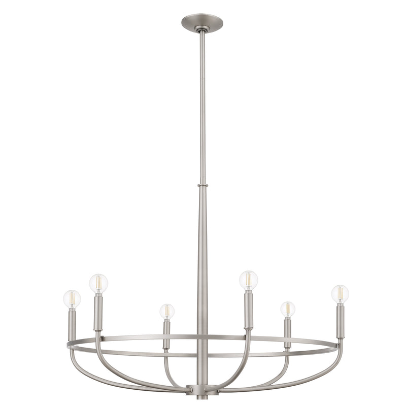 Walsen 32" Chandelier - Antique Nickel