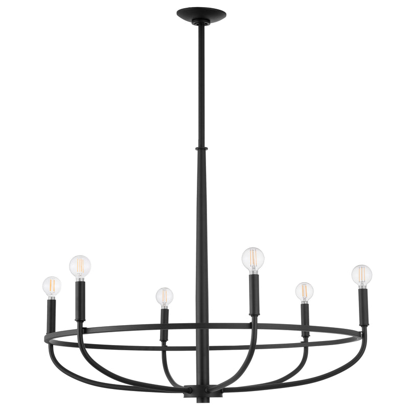 Walsen 32" Chandelier - Textured Black