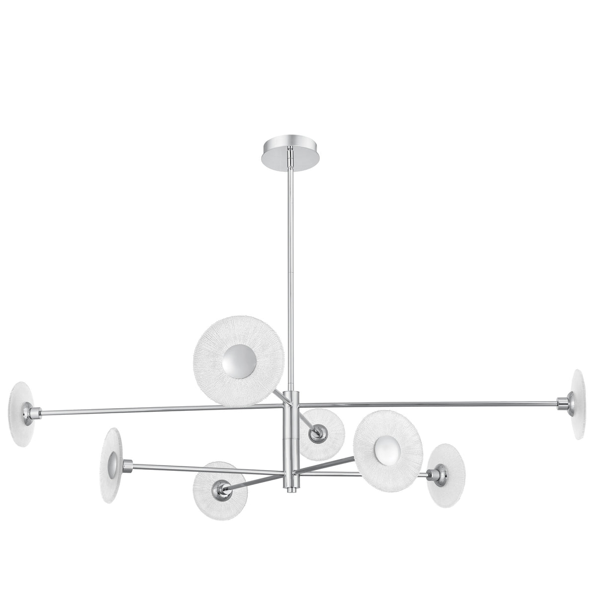 Julian 58" LED Chandelier - Polished Nickel