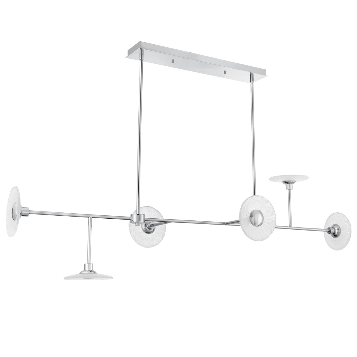 Julian 60" LED Linear Chandelier - Polished Nickel