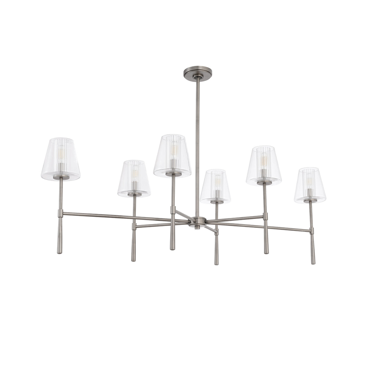 Montaine 52" Linear Chandelier - Antique Nickel