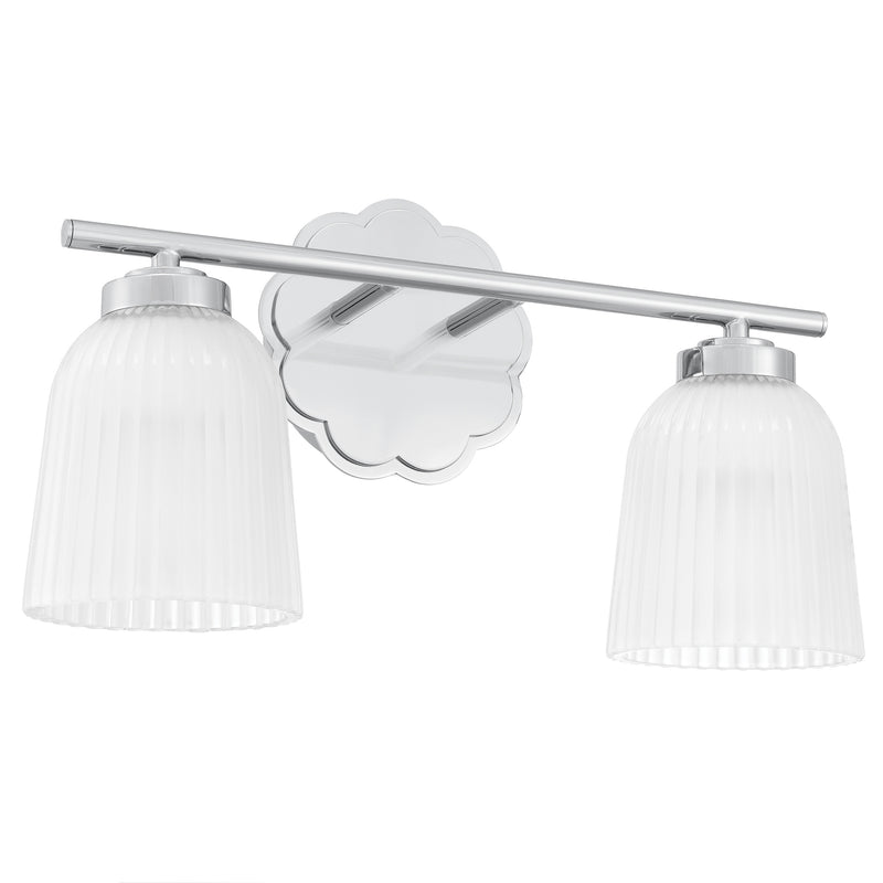 Claudia 16" Vanity Light - Polished Nickel